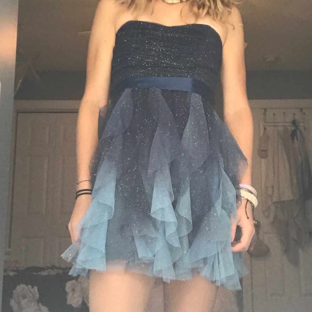 Pixie/ombré blue/8th grade social dress